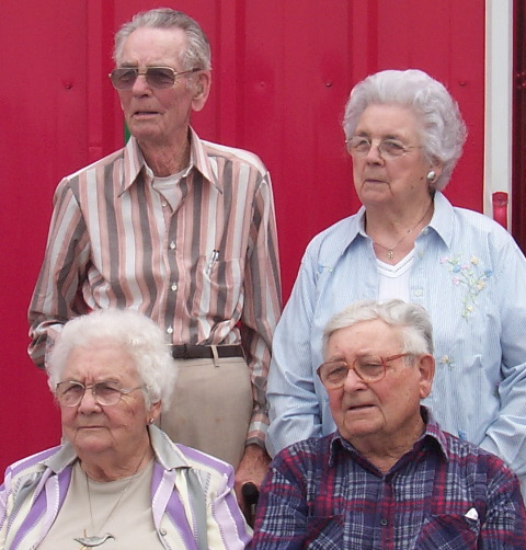 Elwood Cahoon, Minnie Mae Snell, Annie Williams, Herman Cohoon