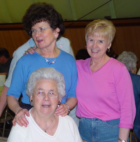 Sue Woodley, Kay Davenport, Minnie Mae Snell